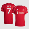 WIRTZ #7 Liverpool Home Soccer Jersey 2025/26