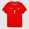 RONALDO #7 Portugal Home Soccer Jersey 2025 Red