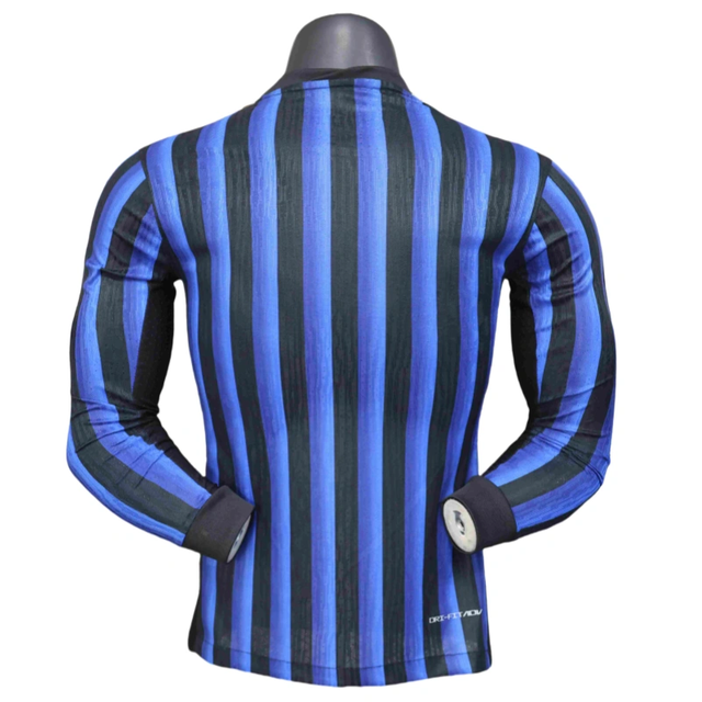 Inter Milan Home Shirt SOccer Jersey Long Sleeve Player Version 25-26