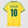 Retro Jersey RIVALDO #10 Brazil Home Soccer Shirt 1998 -World Cup