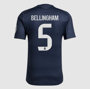 BELLINGHAM #5 Real Madrid Away Soccer Jersey 2025/26