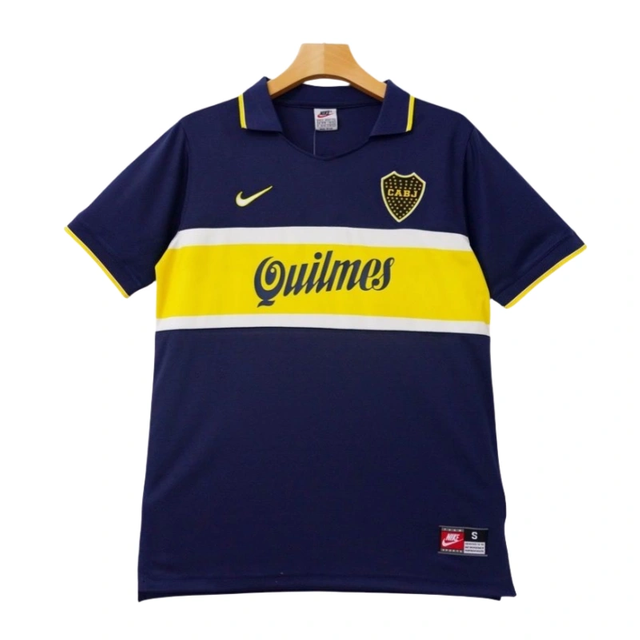 1996-97 Boca Juniors #10 Riquelme Home Retro football jersey