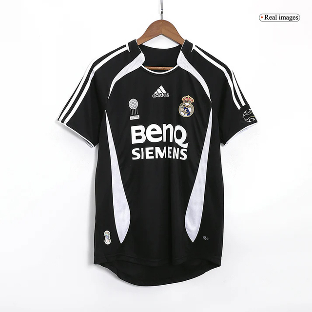 SERGIO RAMOS #4 Retro Jersey Real Madrid Away Soccer Shirt 200607