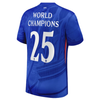 Chelsea Cup Dri FIT ADV home jersey for 2025-26 season -World Champion 25 badge