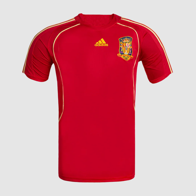 Retro 2008 Spain Home Soccer Jersey
