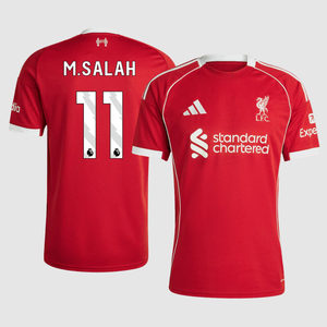 M.SALAH #11 Liverpool Home Soccer Jersey 2025/26