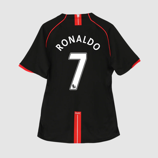 Manchester United RONALDO #7 Retro Jerseys 2007/08 Away Soccer Jersey For Men