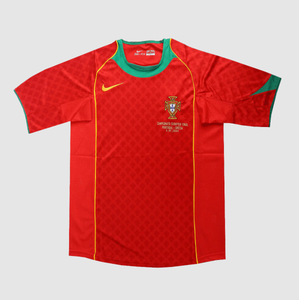 2004 Portugal Home Soccer Jersey -Euro Final