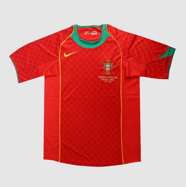2004 Portugal Home Soccer Jersey -Euro Final