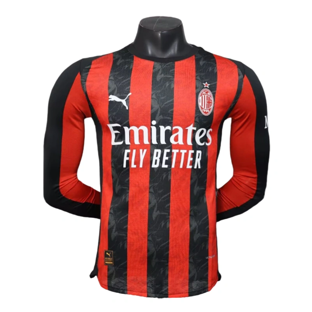 AC Milan 25-26 home long sleeved football shirt -Player version