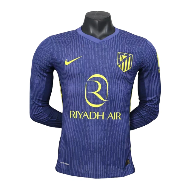 Atletico Madrid Away Long Sleeve Soccer Jersey 2025-26