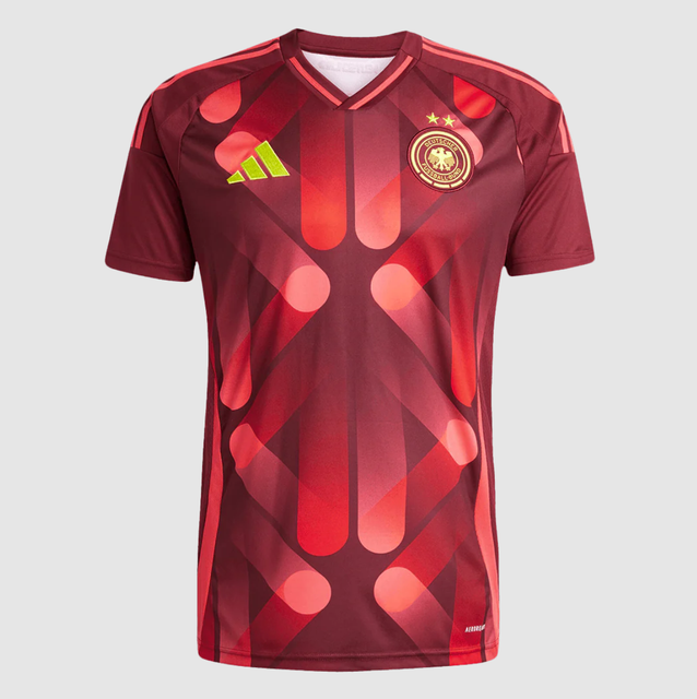 Men's Germany Away Soccer Jersey 2025 Red - Women's Euro