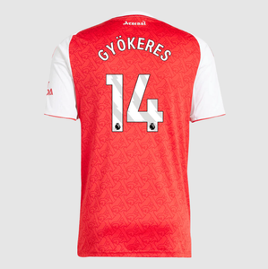 GYÖKERES #14 Arsenal Home Soccer Jersey 2025/26