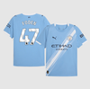 FODEN #47 Manchester City Home Soccer Jersey 2025/26 Blue