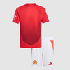 Kid's Manchester United Home Soccer Jersey (Shirt+Shorts) 2024/25