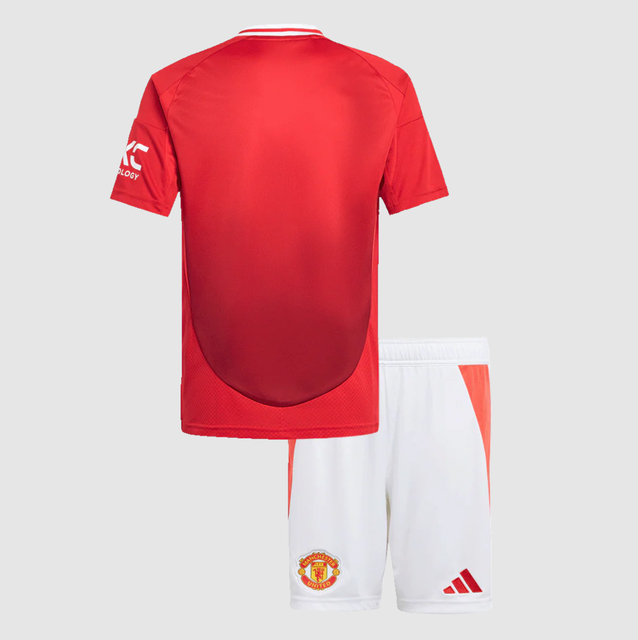Kid's Manchester United Home Soccer Jersey (Shirt+Shorts) 2024/25