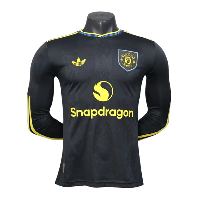 Manchester United Third Away Long Sleeve Football Jersey 2025-26 Player version