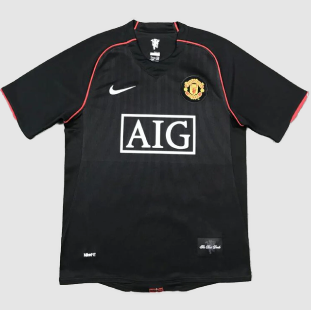 Manchester United RONALDO #7 Retro Jerseys 2007/08 Away Soccer Jersey For Men