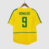 Retro RONALDO #9 2002/03 Brazil Home Soccer Jersey