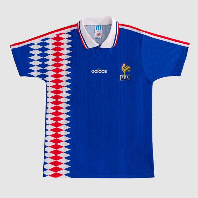 Retro 1994 France Home Soccer Jersey