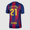F.DE JONG #21 Barcelona Home Soccer Jersey 2025/26