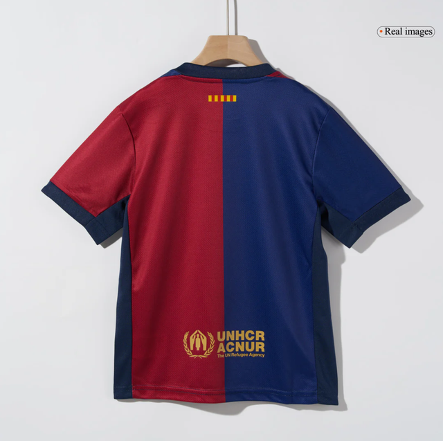 Kid's Barcelona Home Soccer Jersey Kit(Shirt+Shorts) 2024/25 