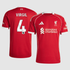 VIRGIL #4 Liverpool Home Soccer Jersey 2025/26