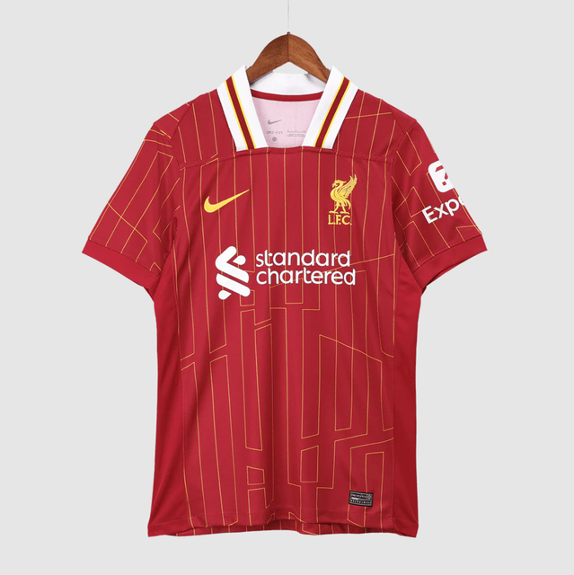 CHAMPIONS #20 Liverpool Home Soccer Jersey 2024/25 Red