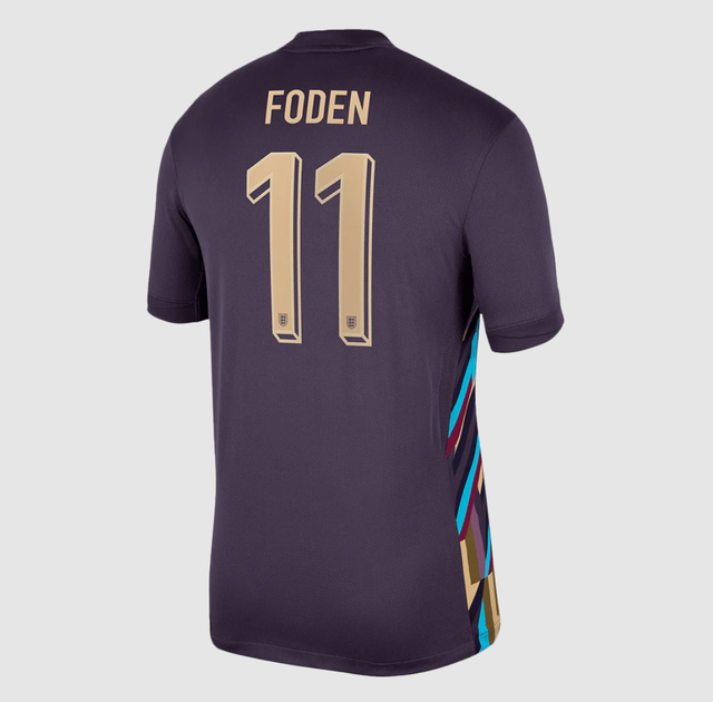 FODEN #11 England Away Soccer Jersey Euro 2024