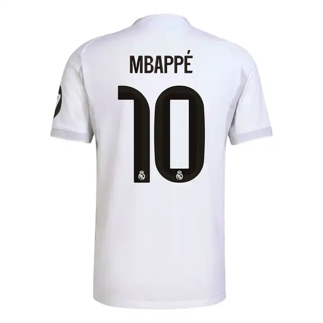 Mbappe #10 Real Madrid home football jersey 2025-26