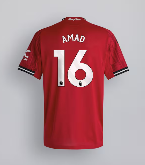 Amad #16 Manchester United Home Authentic Soccer Jersey 2025/26