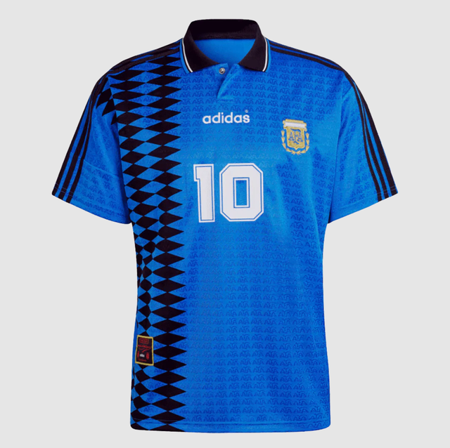 Retro #10 1994 Argentina Away Soccer Jersey