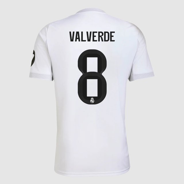 VALVERDE #8 Real Madrid home football jersey 2025-26