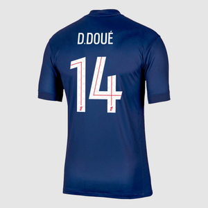D.DOUÉ #14 PSG Home Soccer Jersey 2025/26