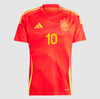 LAMINE YAMAL #10 Spain Home Soccer Jersey Euro 2024