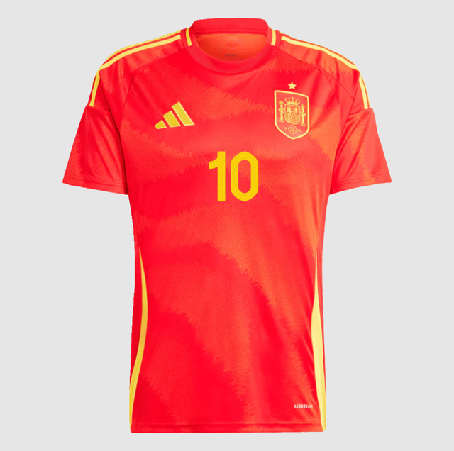 LAMINE YAMAL #10 Spain Home Soccer Jersey Euro 2024