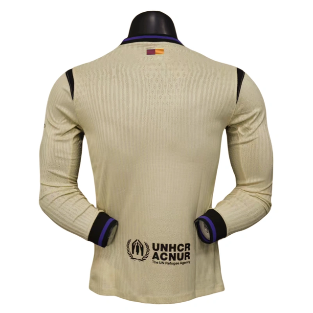 Barcelona Away Long sleeves football Jersey 2025-26 player version