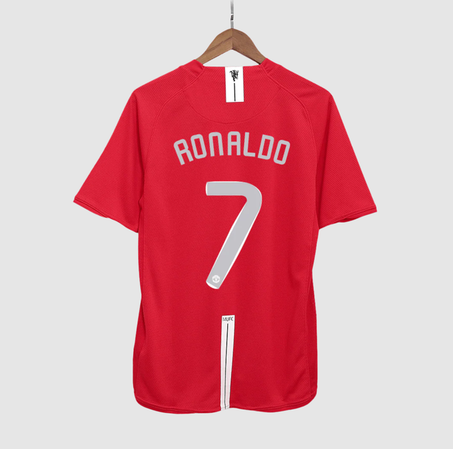 Manchester United RONALDO #7 Retro Jersey Home Soccer Shirt 2007/08 - UCL Final