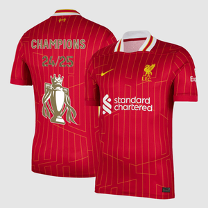 Liverpool Home Soccer Jersey Red - CHAMPIONS 24/25