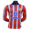 24-25 Atletico Madrid Home Long Sleeve Kit Player Version Shirt