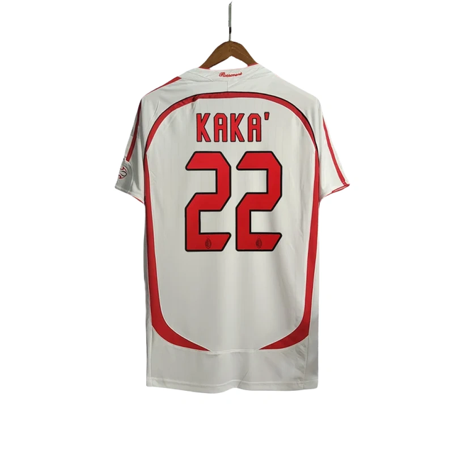 2006-07 AC Milan Ronaldo #99 Kakà #22 Maldini #3 Pirlo #21 UCL Final Retro Jersey Away Replica