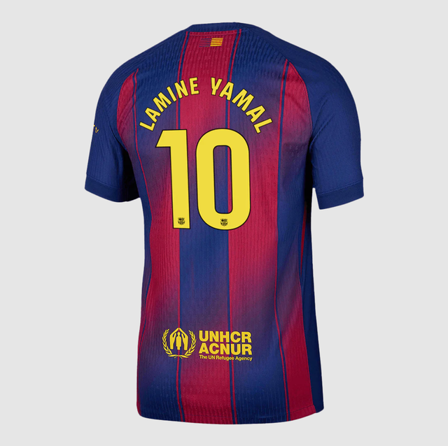 LAMINE YAMAL #10 Barcelona Home Soccer Jersey 2025/26