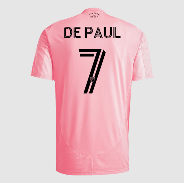 DE PAUL #7 Inter Miami CF Home Soccer Jersey 2025