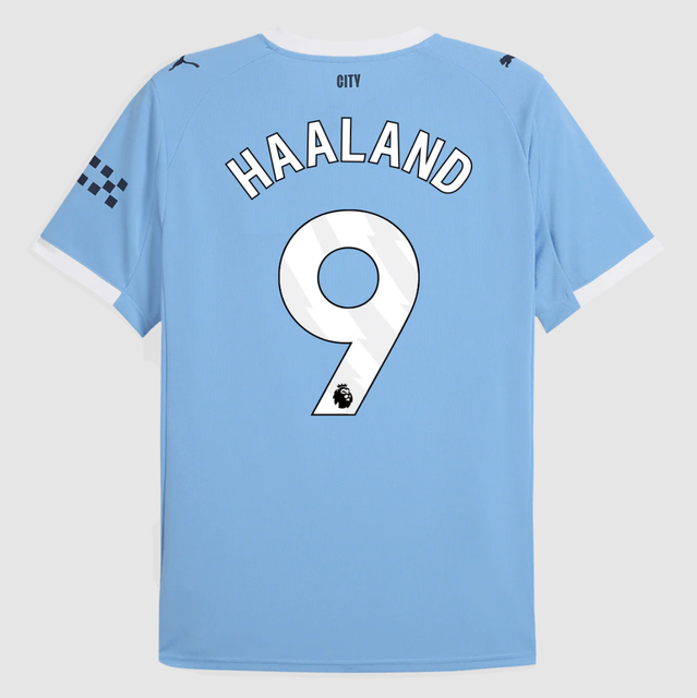 HAALAND #9 Manchester City Home Soccer Jersey 2025/26 Blue