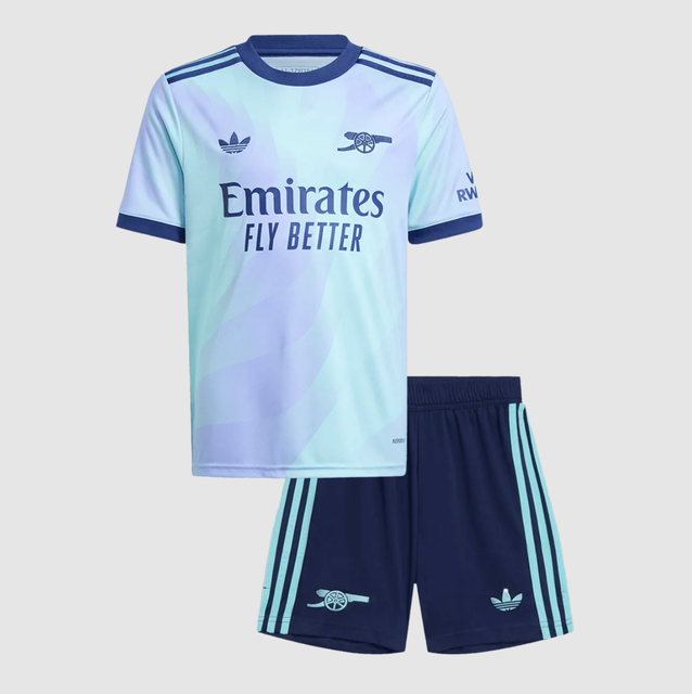 Kid's Arsenal Third Away Soccer Jersey Kit(Shirt+Shorts) 2024/25