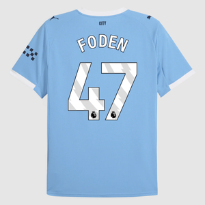 FODEN #47 Manchester City Home Soccer Jersey 2025/26 Blue
