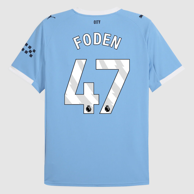 FODEN #47 Manchester City Home Soccer Jersey 2025/26 Blue
