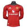 Manchester United Long Sleeve Jersey Home Football Shirt 2025-26-Player version