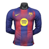 Barcelona Home Long Sleeve soccer jerseys 2025-26 Player Version