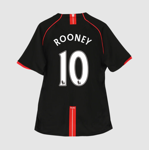 Manchester United ROONEY #10 Retro Jerseys 2007/08 Away Soccer Jersey For Men